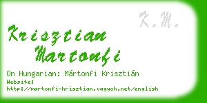 krisztian martonfi business card