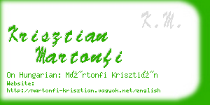 krisztian martonfi business card